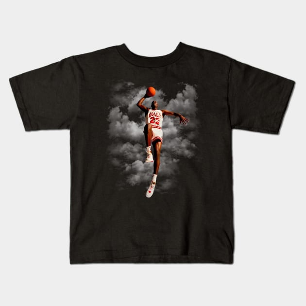 Michael Jordan - Nba Championship Kids T-Shirt by Leopards